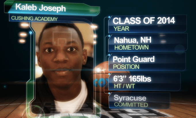 Kaleb Joseph: The Road to Syracuse kaleb joseph