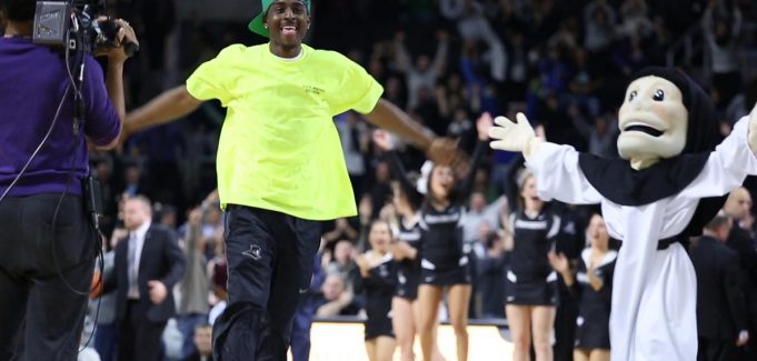 Friar Fan Hits Half Court Shot Half Court Shot