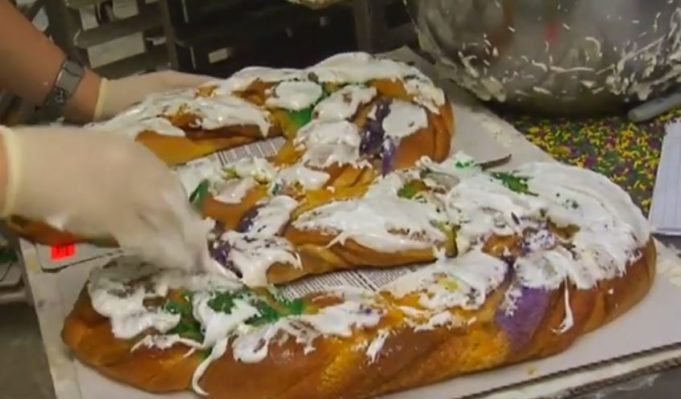 New Orleans Mardi Gras King Cake