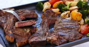 sheet pan cooking steak and veggies