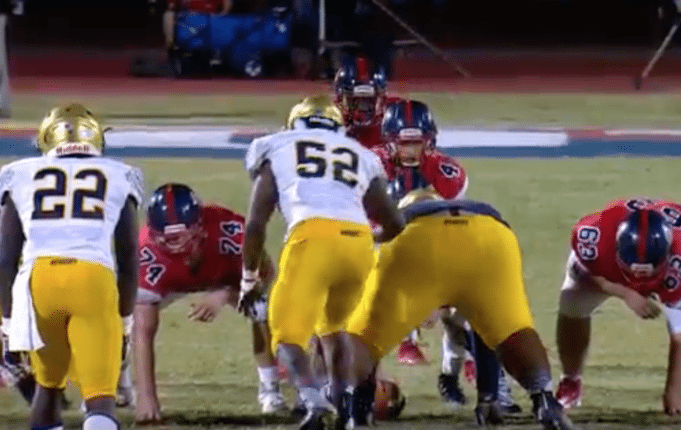 zidane thomas, centennial, td run, high school football, st thomas aquinas