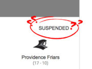 friars game suspended