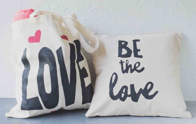 Creative Living DIY shopping bags and pillow cases