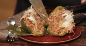 Cooking from the Heart meat sauce stuffed peppers