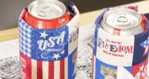 4th of July crafts 4th of July DIY koozie