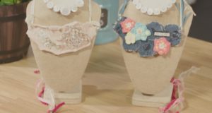 DIY necklace using buttons