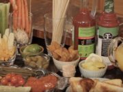 bridal brunch bloody mary bar