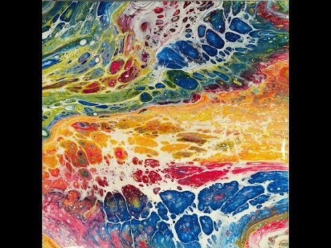 Example of Dirty Pour painting. 