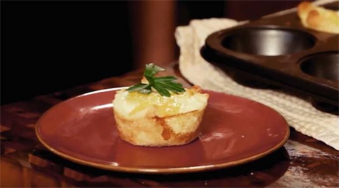 Unique and Delicious Creation, Egg Pockets in a Baking Pan egg recipes for brunch egg pockets