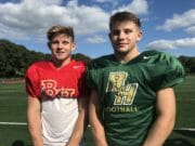 Bishop Hendricken football Tom Comella Nic Comella