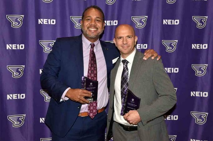 Ed Cooley and Jamal Gomes