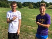 Darius Kipyego and Coach Chris Magill