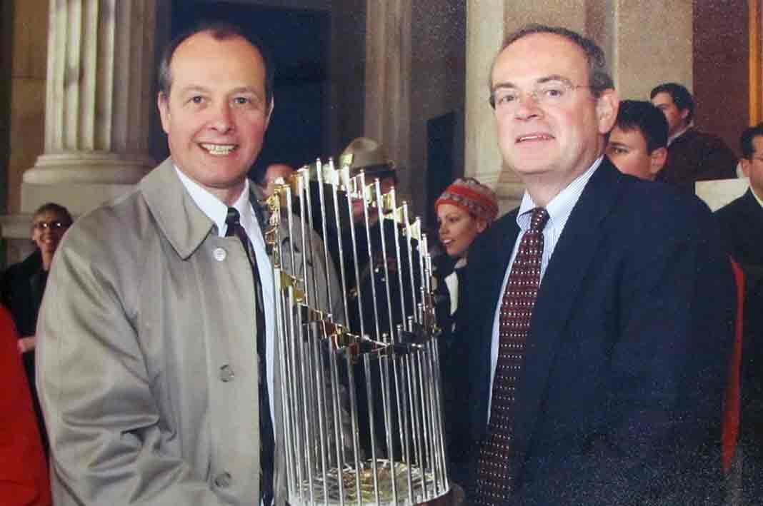 Mike T and Lou S with trophy