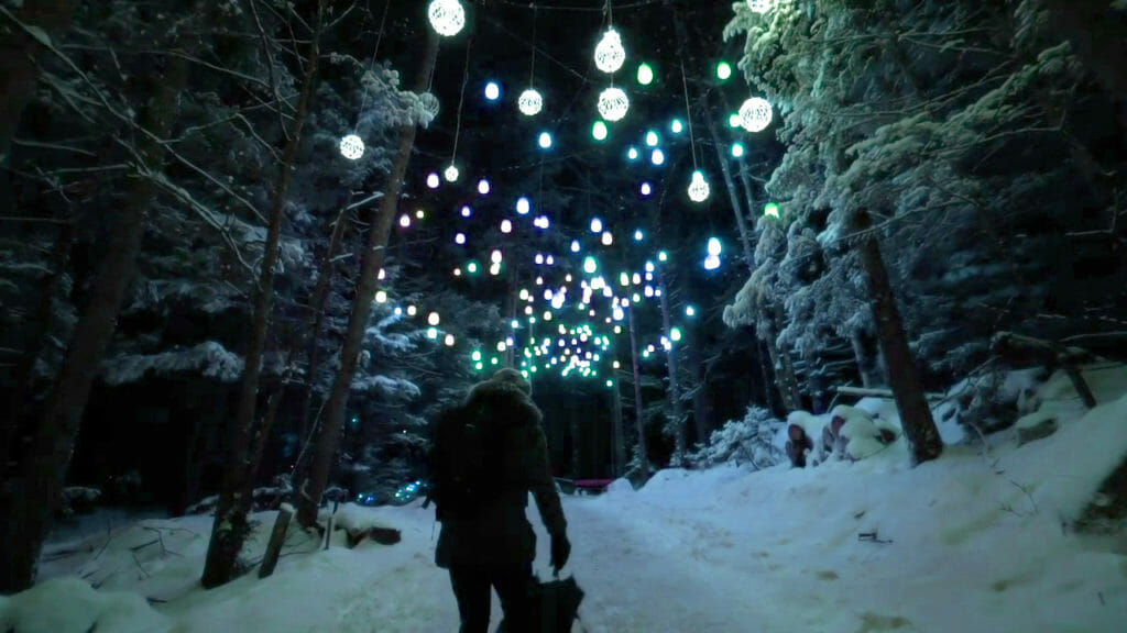New Hampshire Ice Castles Light Walk Trail