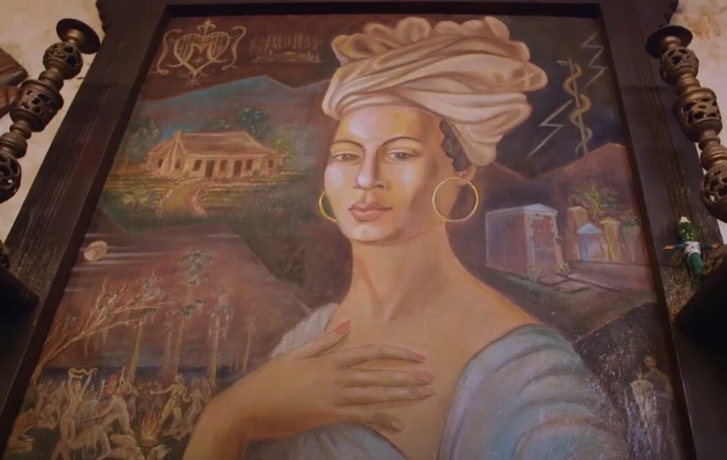 Portrait of Marie Laveau at the New Orleans Voodoo Museum