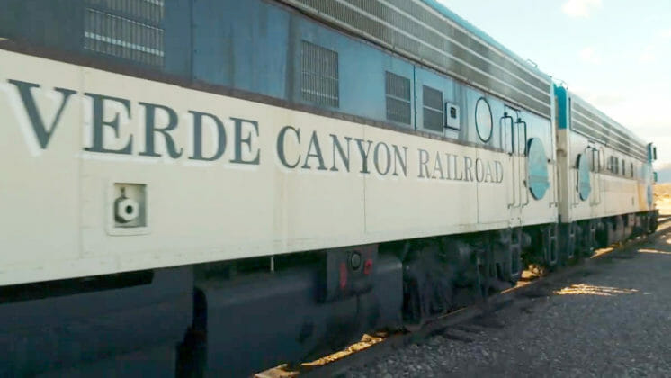 a car on the verde canyon railroad
