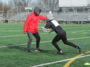 Athletes Brave Cold Conditions At Prep Redzone Oklahoma Football Camp Prep Redzone Oklahoma, Jeremy Smith