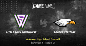 Little Rock Southwest Gryphons vs Rogers Heritage War Eagles High School Football