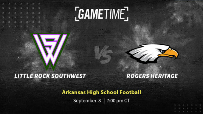 Little Rock Southwest Gryphons vs Rogers Heritage War Eagles High School Football