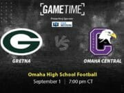 Gretna Dragons vs. Omaha Central Eagles High School Football