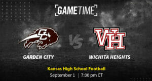 Garden City Buffaloes vs Wichita Heights high School Football