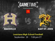 Hahnville Tigers vs East Saint John Wildcats High School Football