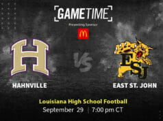 Hahnville Tigers vs East Saint John Wildcats High School Football