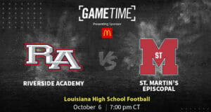 Riverside Academy Rebels vs St. Martin's Episcopal Saints Free Stream Louisiana high School Football