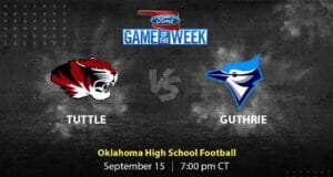 Tuttle Tigers vs Guthrie Bluejays High School Football