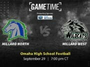 Millard North Mustangs vs Millard West Wildcats High School Football