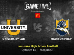 University Lab Cubs vs Madison Prep Chargers Louisiana High School football Free Stream