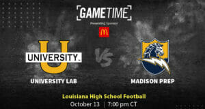 University Lab Cubs vs Madison Prep Chargers Louisiana High School football Free Stream