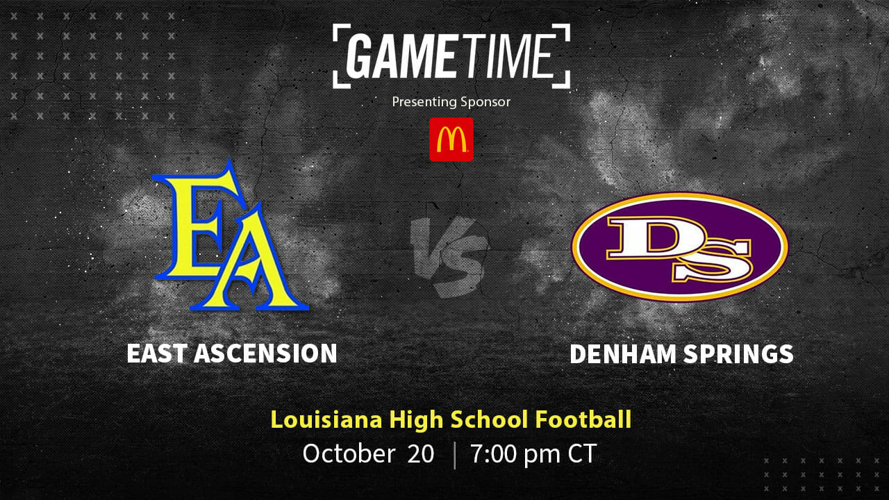 East Ascension Spartans vs Denham Springs Yellowjackets Free Stream Louisiana high School Football