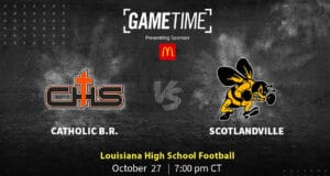 Catholic B.R. Bears vs Scotlandville Hornets Free stream Louisiana High School Football