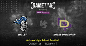 Higley Knights vs Notre Dame Prep Saints Arizona high School Football free Stream
