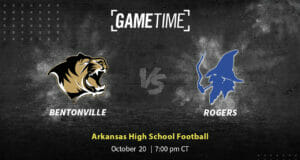 Bentonville Tigers vs Rogers Mountaineers Free Stream Arkanas High School Football
