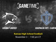 Great Bend vs Kapaun Mt. Carmel Free Stream Kansas Regional Playoffs High School Football