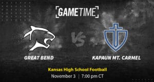 Great Bend vs Kapaun Mt. Carmel Free Stream Kansas Regional Playoffs High School Football
